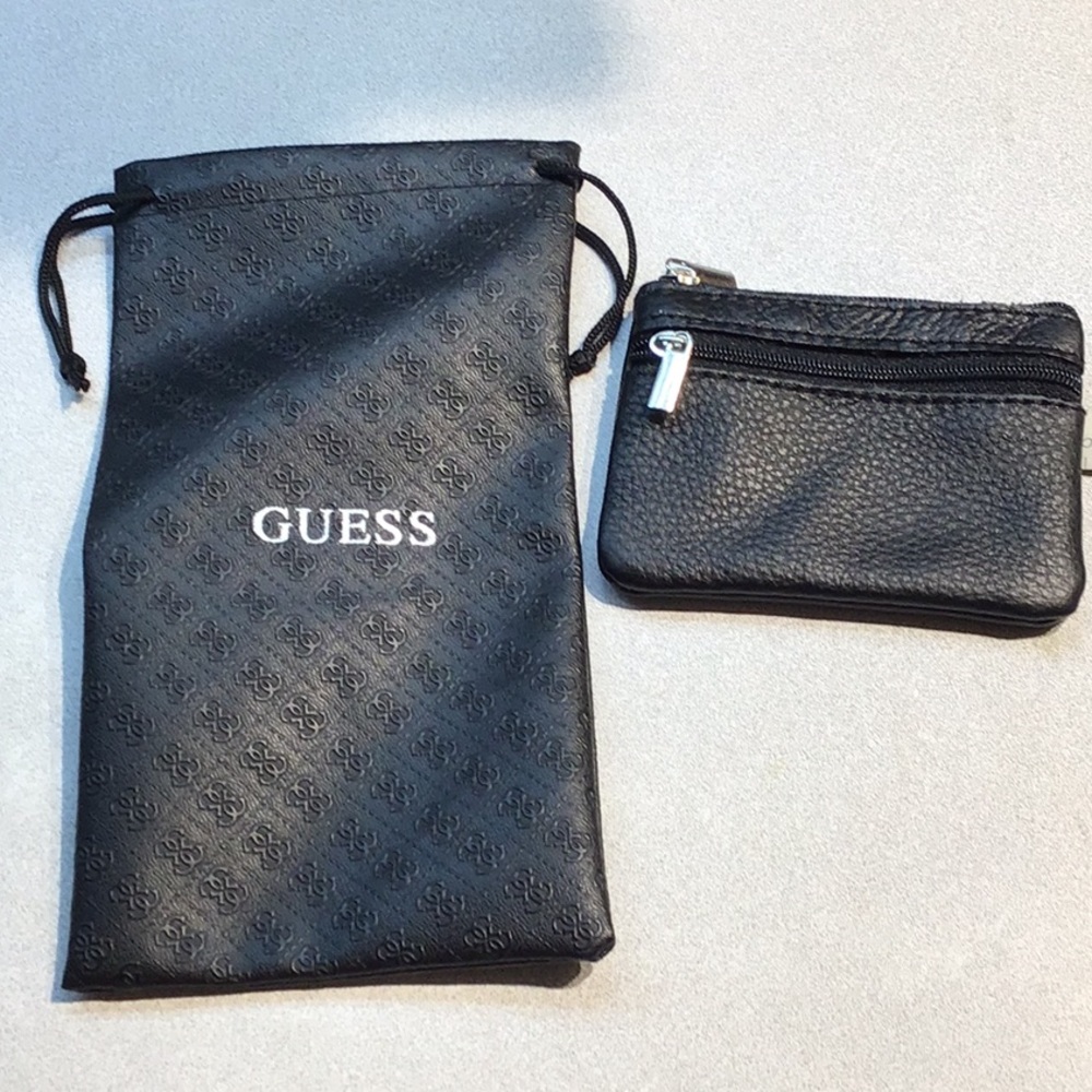 Black bag and black change purse cc holder